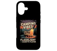 Custodia per iPhone 17 Camping Vibes Torcia elettrica Lettore di cassette Amanti