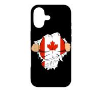 Custodia per iPhone 17 Canadian Superhero Canada Flag Patriot Gift
