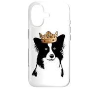 Custodia per iPhone 17 Cane Border collie che indossa una corona