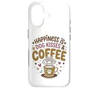 Custodia per iPhone 17 Cane Mamma Amante del Caffè Baci Cane Pelliccia Mamma Proprietario Cane