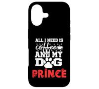 Custodia per iPhone 17 Cane Nome Prince All In Need Is Coffee My Dog Named Prince