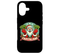 Custodia per iPhone 17 CAPITALISMO! Funny Greedy Santa Claus Consumer Christmas Meme