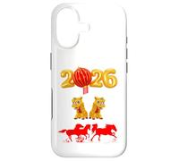 Custodia per iPhone 17 Capodanno cinese 2026 cavalli di fuoco danza drago Lunar NY