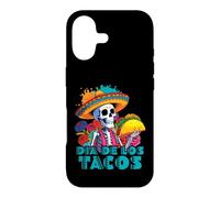 Custodia per iPhone 17 Cappello a forma di scheletro Dia De Los Tacos Dia De Los Muertos