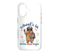 Custodia per iPhone 17 Capybara Back To School Vibes Scuole In Let The Chaos Begin