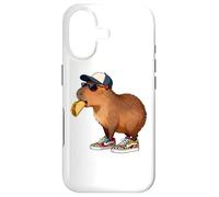 Custodia per iPhone 17 Capybara Rodents Kids Eating Taco Funny Capybaras