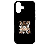 Custodia per iPhone 17 Carino Anime Personaggio Holding Cioccolato Pasticceria Piatto Eclair