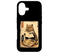 Custodia per iPhone 17 Carino Capybara Ramen giapponese Kanji Edo Pittura