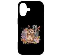 Custodia per iPhone 17 Carino Cottagecore Gufo Floreale Estetica Ragazze Donne Grafica