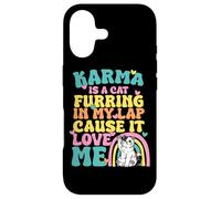 Custodia per iPhone 17 Carino Karma è un gatto furring nel mio giro perché mi ama