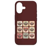 Custodia per iPhone 17 Carino Mothman Valentine Puns Cryptid Lover Cards