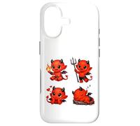 Custodia per iPhone 17 Carino Rosso Baby Devil Character Set Forme Mania