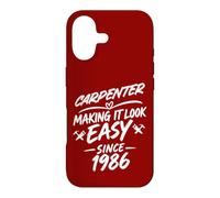 Custodia per iPhone 17 Carpenter 40° anniversario di compleanno, perfetto falegname