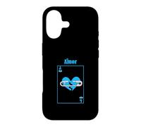 Custodia per iPhone 17 Carta d'amore perso di colore blu Grafica blu
