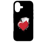 Custodia per iPhone 17 Carte Skat Cuore Ace Poker Carte da Gioco