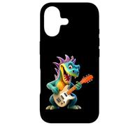 Custodia per iPhone 17 Cartoon Dragon Rock Star Chitarra Elettrica Player Design