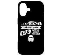 Custodia per iPhone 17 Casco Stormtrooper Slogan I'm The Crazy Fan