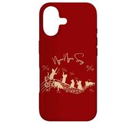 Custodia per iPhone 17 Cat Singing Voice | Direttore d'orchestra | Gatto carino | Kitten Song | Guarigione | Cinque note | Amante della musica