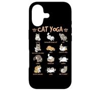 Custodia per iPhone 17 Cat Yoga Poses Cats Practicing Mindfulness Meditation Kitten