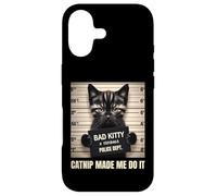 Custodia per iPhone 17 Catnip Made Me Do It Mugshot per gli amanti dei gatti gatti mamma gatto papà