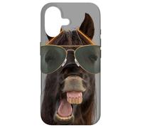 Custodia per iPhone 17 Cavalli divertenti che ride, per uomini e donne, cavallo divertente