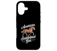 Custodia per iPhone 17 Cavallo American Saddlebred Girl