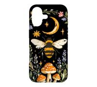 Custodia per iPhone 17 Celestial Bee Moon Mushroom Cottagecore Botanical