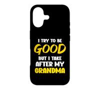 Custodia per iPhone 17 Cerco di essere buono ma mi prendo cura di mia nonna, bambini, ragazzi e ragazze