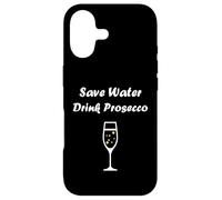 Custodia per iPhone 17 Champagne Funny drink Prosecco Save water drink Prosecco