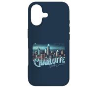 Custodia per iPhone 17 Charlotte NC Grattacielo Edificio Luce Notturna Cityscape View