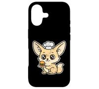 Custodia per iPhone 17 Chef Fennec Mini Hamburger Kawaii