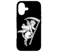 Custodia per iPhone 17 Cherubino Grim Reaper Skull Scythe Gothic Angel Baby Death