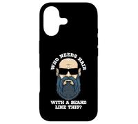 Custodia per iPhone 17 Chi ha bisogno di capelli con una barba come questa per uomini calvi sexy