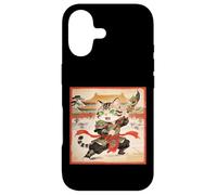 Custodia per iPhone 17 Chibi asiatico cinese guerriero gatto - Meow Kung Fu Vintage Art