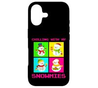 Custodia per iPhone 17 Chilling With My Snowmies Cool Christmas Graphic Designs