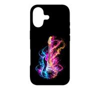 Custodia per iPhone 17 Chitarra a forma di vortici colorati per musica