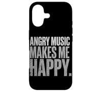 Custodia per iPhone 17 Chitarra retrò per amanti della musica rock Angry Music Makes Me Happy