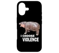 Custodia per iPhone 17 Choose Violence Meme Moo Deng Ungovernable