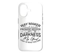 Custodia per iPhone 17 Christian Way Maker Miracle Worker Luce nell'oscurità