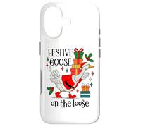 Custodia per iPhone 17 Christmas Goose Festive Goose on the Loose Duck Xmas Holiday