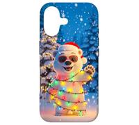 Custodia per iPhone 17 Christmas POLAR BEAR Case for Festive Winter Fun