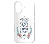 Custodia per iPhone 17 Ci ha amati per la prima volta 1 Giovanni 4:19 Versetto della Bibbia Cristiana Fede