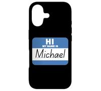 Custodia per iPhone 17 Ciao, mi chiamo Michael. Etichetta con nome divertente