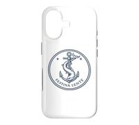 Custodia per iPhone 17 Citazione Latina Festina Lente Ancora e Delfino Emblema