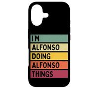 Custodia per iPhone 17 Citazione personalizzata divertente con scritta "I'm Alfonso Doing Alfonso Things"