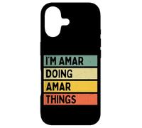 Custodia per iPhone 17 Citazione personalizzata divertente I'm Amar Doing Amar Things