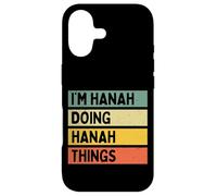Custodia per iPhone 17 Citazione personalizzata divertente I'm Hanah Doing Hanah Things