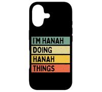Custodia per iPhone 17 Citazione personalizzata divertente I'm Hanah Doing Hanah Things