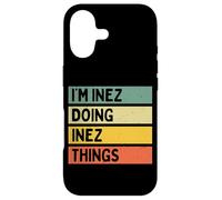 Custodia per iPhone 17 Citazione personalizzata divertente I'm Inez Doing Inez Things