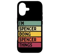 Custodia per iPhone 17 Citazione personalizzata divertente I'm Spencer Doing Spencer Things